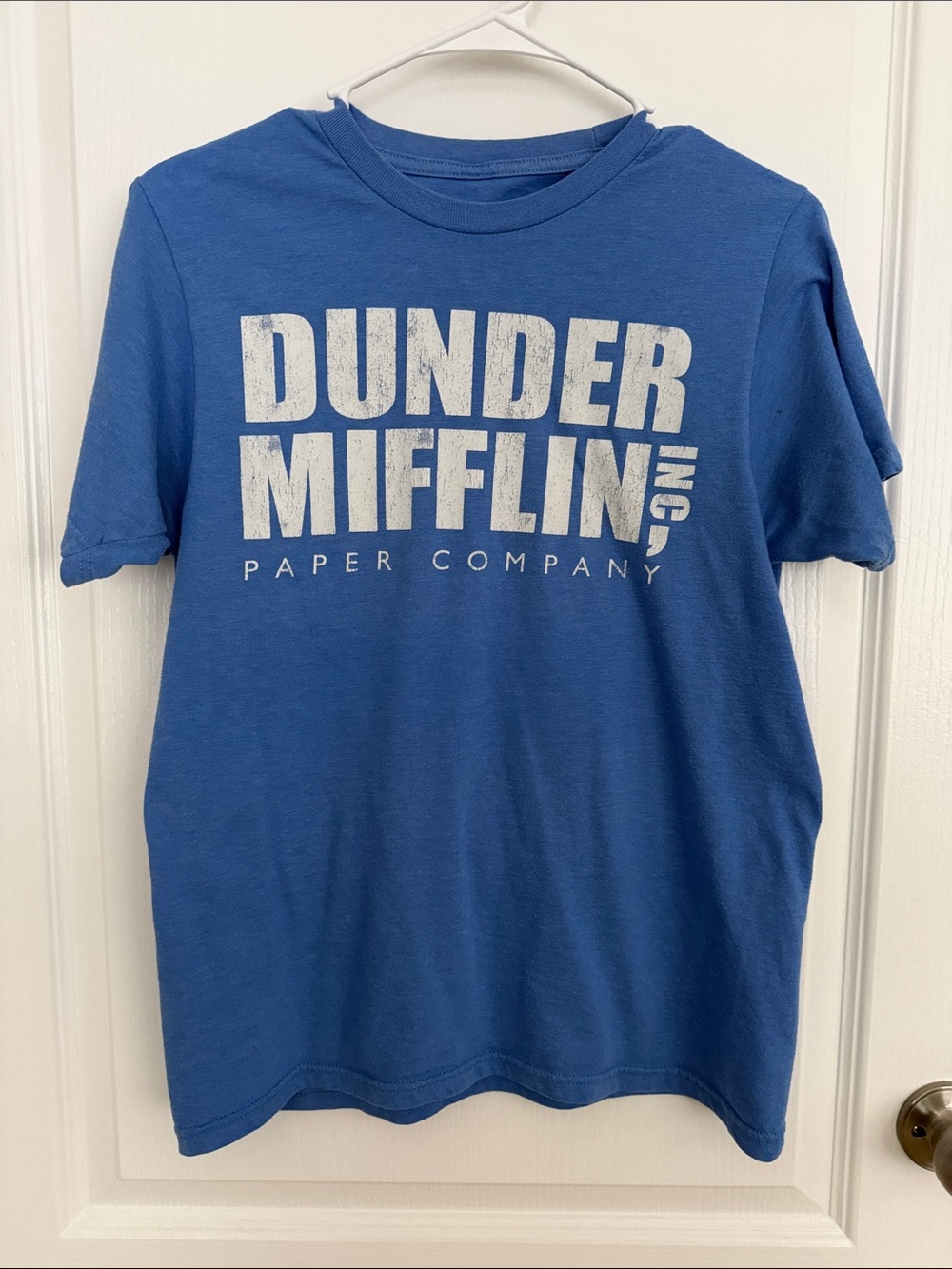Blue Dunder Mifflin Short Sleeve Tee (S)